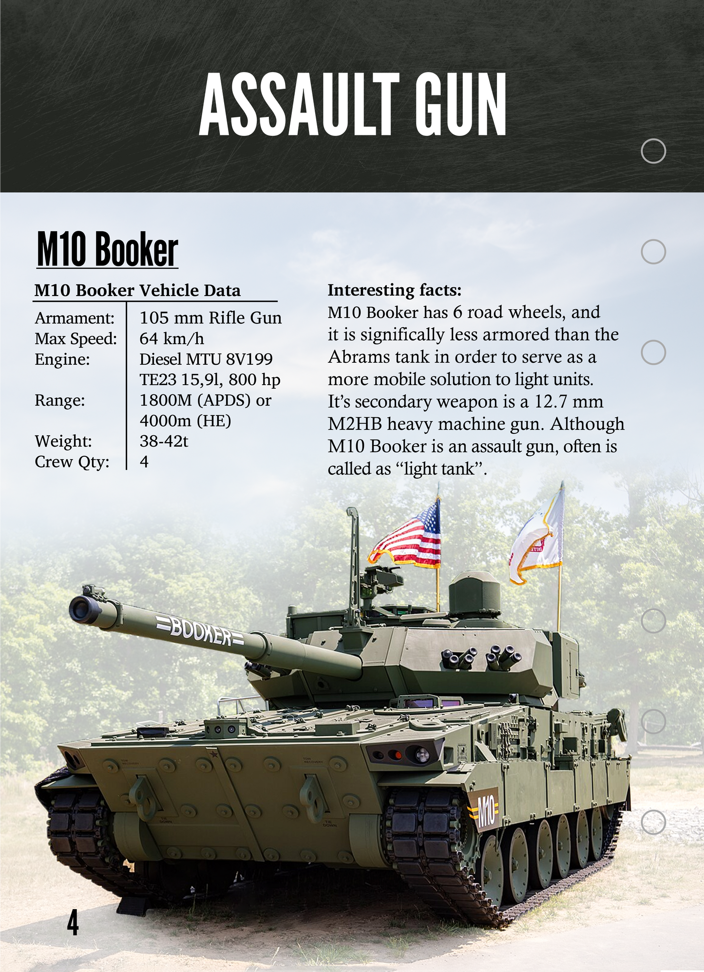 US Army & Marine Corps Vehicles – 10 Waterproof Military Info Cards